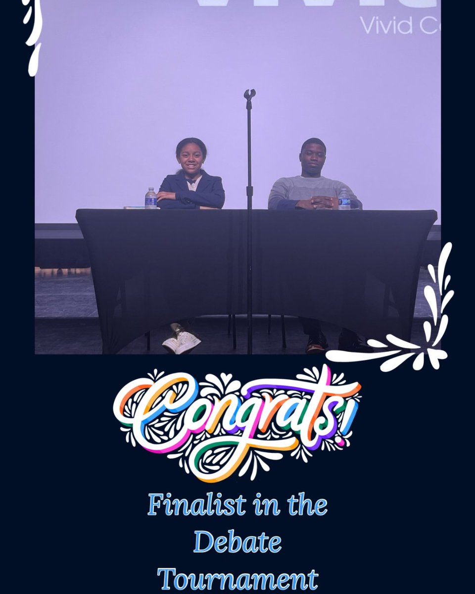 Let's take some time to Congratulate Chelsea Bennett (Gr. 6) and Thonyson Vitalien (Gr. 7) for making it as finalist in this week's Middle School Debate Tournament Championship 2024. #Heywood #Wildcats #Debate 🏆🏆🏆🏆 #goodtogreat