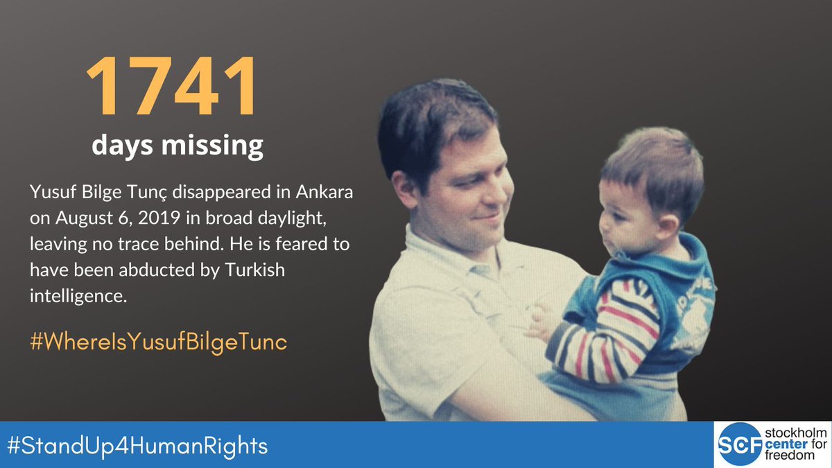 Yusuf Bilge Tunç, a former bureaucrat, disappeared in Ankara on Aug. 6, 2019, leaving no trace behind. He is feared to have been abducted by Turkey's intelligence agency MİT. 
📖 Read our story here: buff.ly/3RaBnl6  
#WhereIsYusufBilgeTunc #StandUp4HumanRights