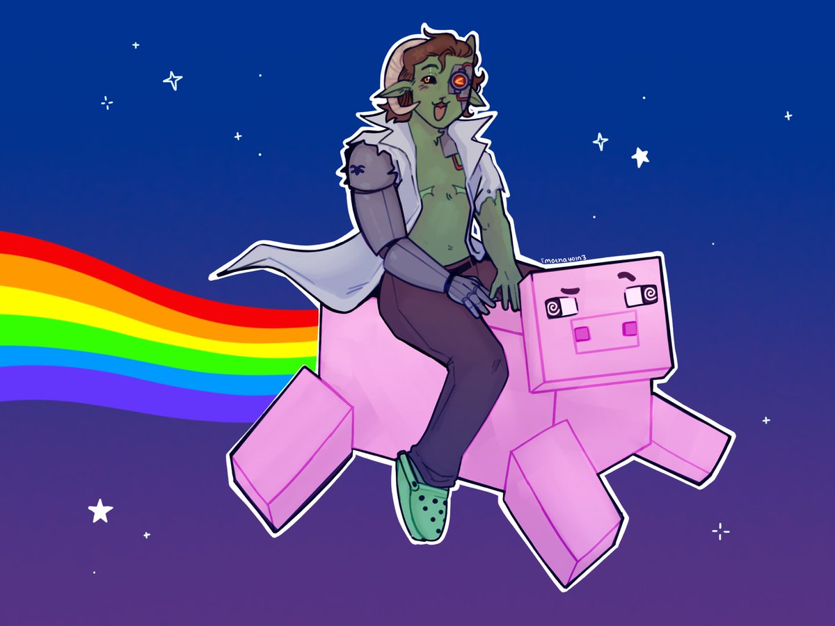 NYAN DOC 🌈🌈🌈

This is all i could think of during this weeks video 

#hermittwt #docm77fanart