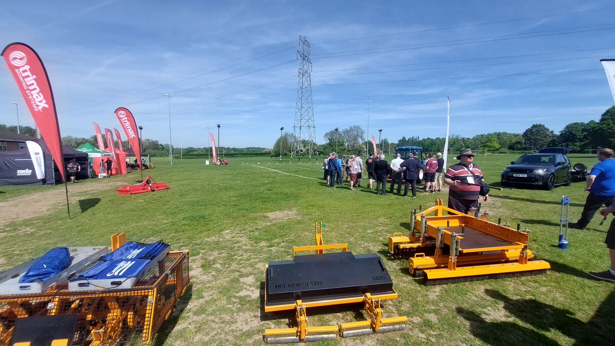 Campeys demonstration of the equipment appropriate for grass roots Rugby pitches at Sandal RUFC, HRGC, GMA Event.