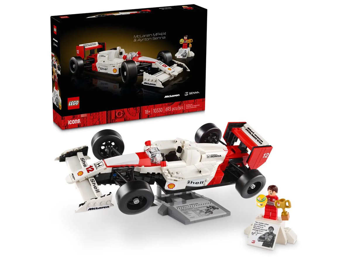 Mumpung lagi pengen, satu orang beruntung akan kasih kami 1 set LEGO Icons McLaren MP4/4 & Ayrton Senna

Syaratnya mudah, cukup:

- Like dan RT tweet ini
- Reply 'done'

Akan diumumkan malam ini. Good luck!