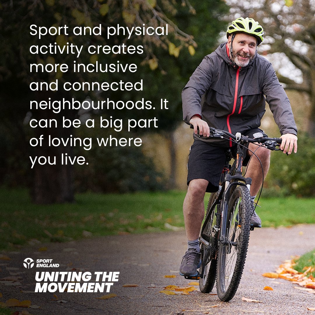 We believe communities across our nation can benefit hugely by using the power of sport & physical activity. That’s why, as part of #UnitingTheMovement, we want to support national & local decision-makers to do just that to help people and places thrive: sportengland.org/about-us/uniti…