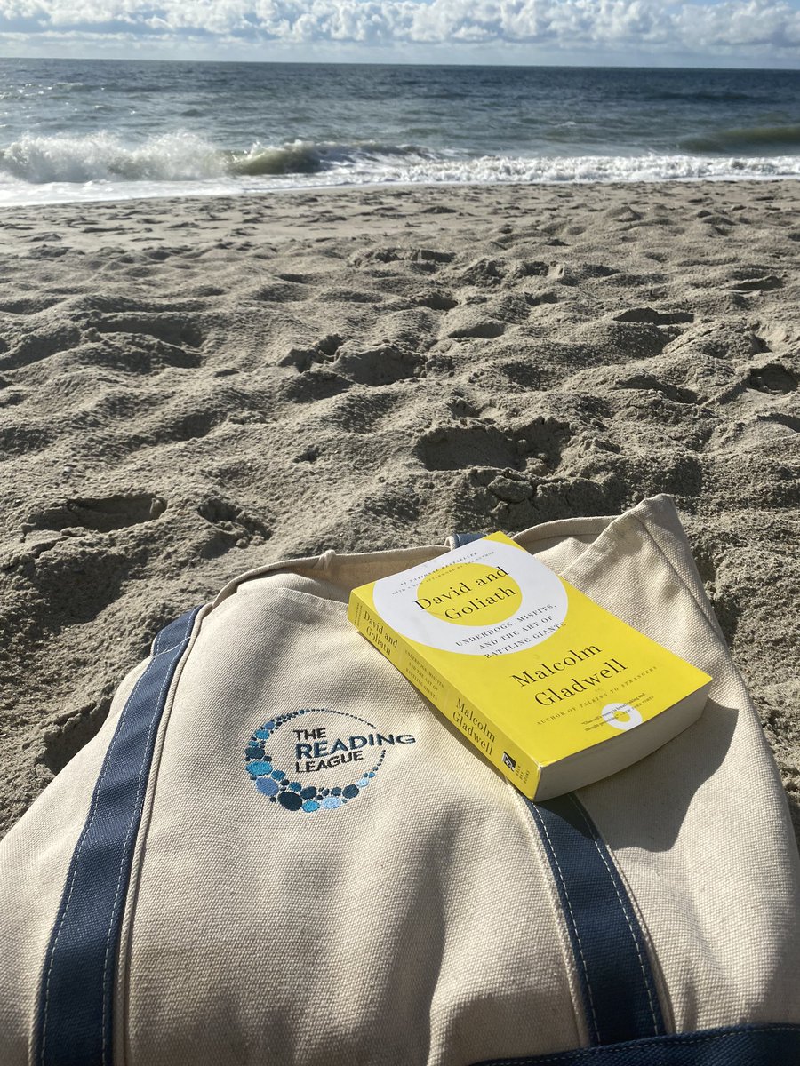 I am spending the weekend with my mom for Mother’s Day. At the beach. With a great book and the @reading_league! #MyHappyPlace