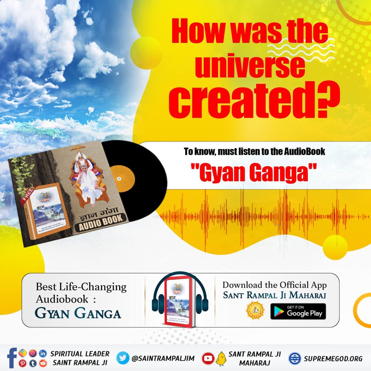 #GyanGanga_AudioBook
How was the universe created?
To know,get free sacred book 'Gyan Ganga'.