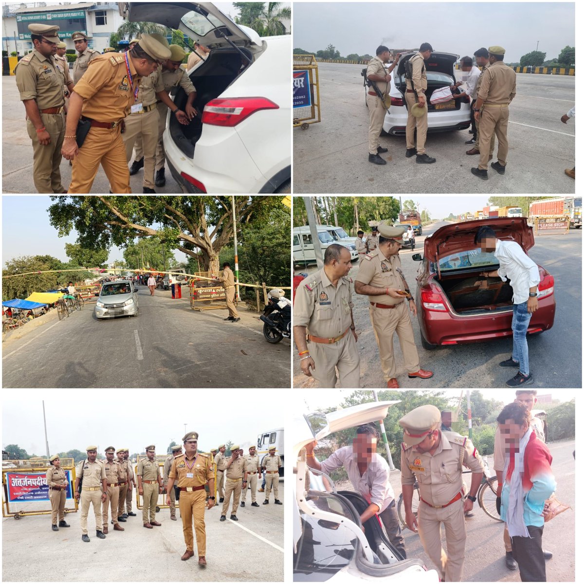 #Auraiya_Police पुलिस अधीक्षक औरैया @ipsCharuNigam के निर्देशन में सुरक्षा व्यवस्था के दृष्टिगत जनपद औरैया के समस्त थानों द्वारा अपने-अपने क्षेत्रों में पड़ने वाले मुख्य चौराहो/स्थानो पर भारी पुलिस बल के साथ सघन वाहन चेकिंग अभियान चलाकर संदिग्ध व्यक्ति/वाहन की चेकिंग की गयी।