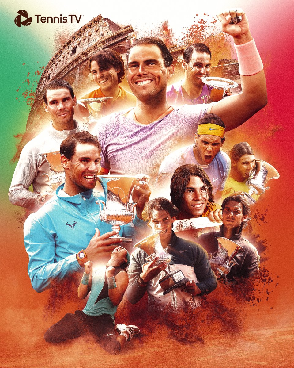 Tennis TV (@tennistv) on Twitter photo 10 titles. 1 Rafa.
<a href="/RafaelNadal/">Rafa Nadal</a> bids farewell to one of his most-loved and successful events <a href="/InteBNLdItalia/">Internazionali BNL d'Italia</a> 💚🤍❤️
#IBI24 10 titles. 1 Rafa.
<a href="/RafaelNadal/">Rafa Nadal</a> bids farewell to one of his most-loved and successful events <a href="/InteBNLdItalia/">Internazionali BNL d'Italia</a> 💚🤍❤️
#IBI24