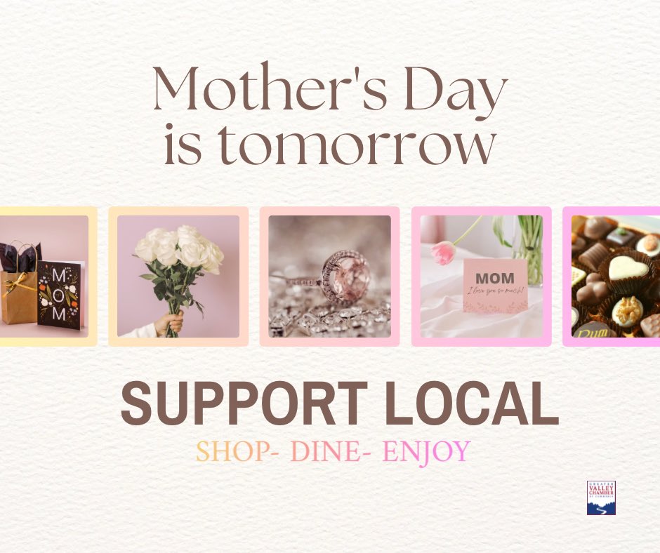 Mother’s Day is tomorrow. 

There is still time to get the perfect gift! 

#supportlocal #valleyct #shoplocal #dinelocal #playlocal #staylocal #ansoniact #beaconfallsct #derbyct #oxfordct #seymourct #sheltonct #mothersday