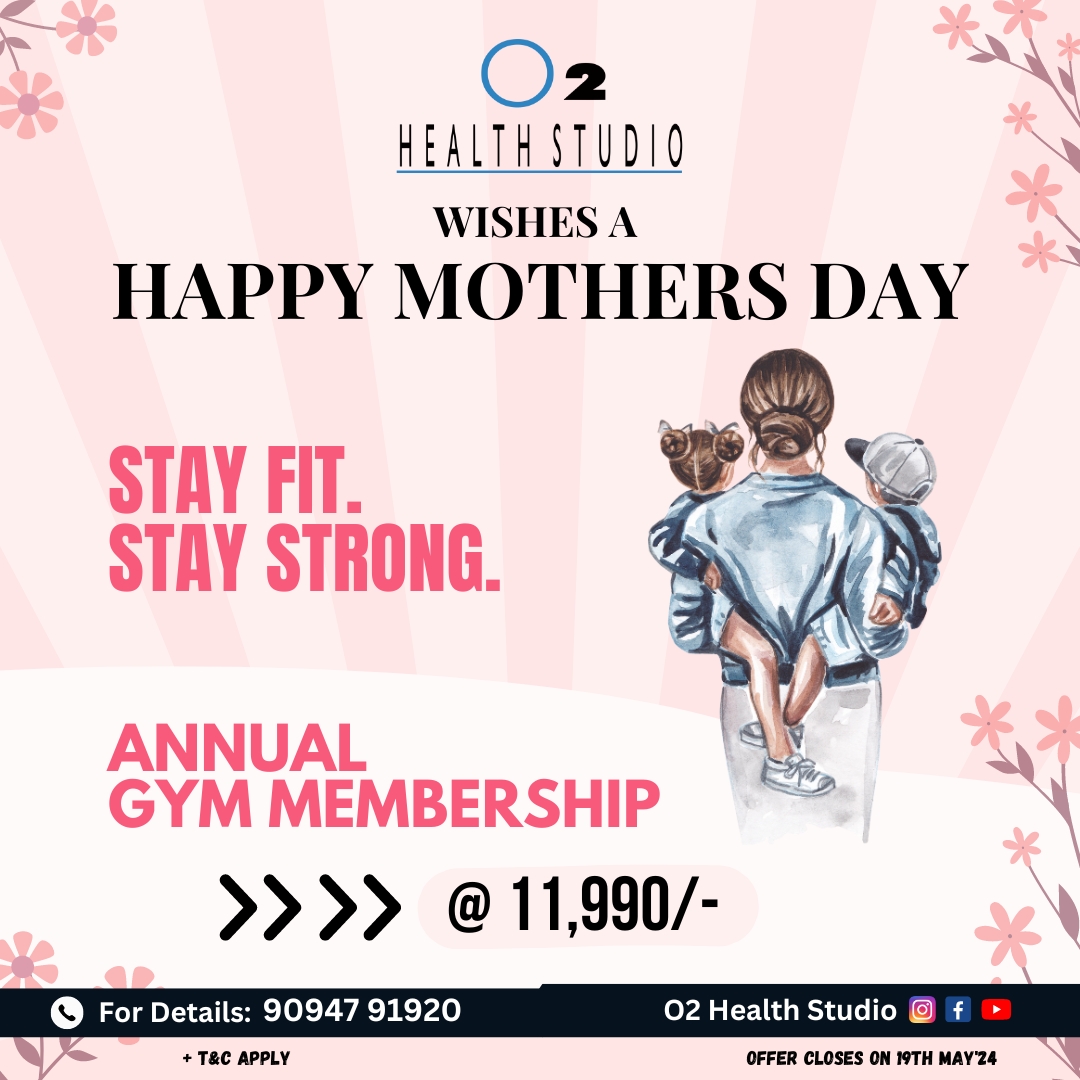 This Mother's Day, let's celebrate the strong, incredible women in our lives! 🌺 Gift your Mom with health and wellness with our exclusive gym offer. Don't miss out on this opportunity to give the gift of strength and vitality!

For detials Call 9094791920.