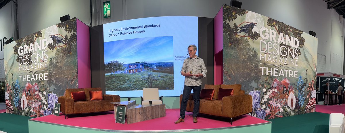 Really interesting presentation about eco building going on right now at <a href="/granddesigns/">granddesigns</a>   from <a href="/BaufritzUK/">Baufritz UK</a>  
Check it out if you are at the Excel today 

#ecoarchitecture #greenbuilding #designforgood