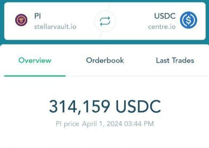 PiNetworkBoost's tweet photo. Very soon..  

1 Pi = 314 USDC

add up to the price of Pi and let's all get rich.👇

❤️Like = +1$
🔁Retweet = +5$

#PiNetwork #PiNetwork2024 https://t.co/MaW1HwvNW4