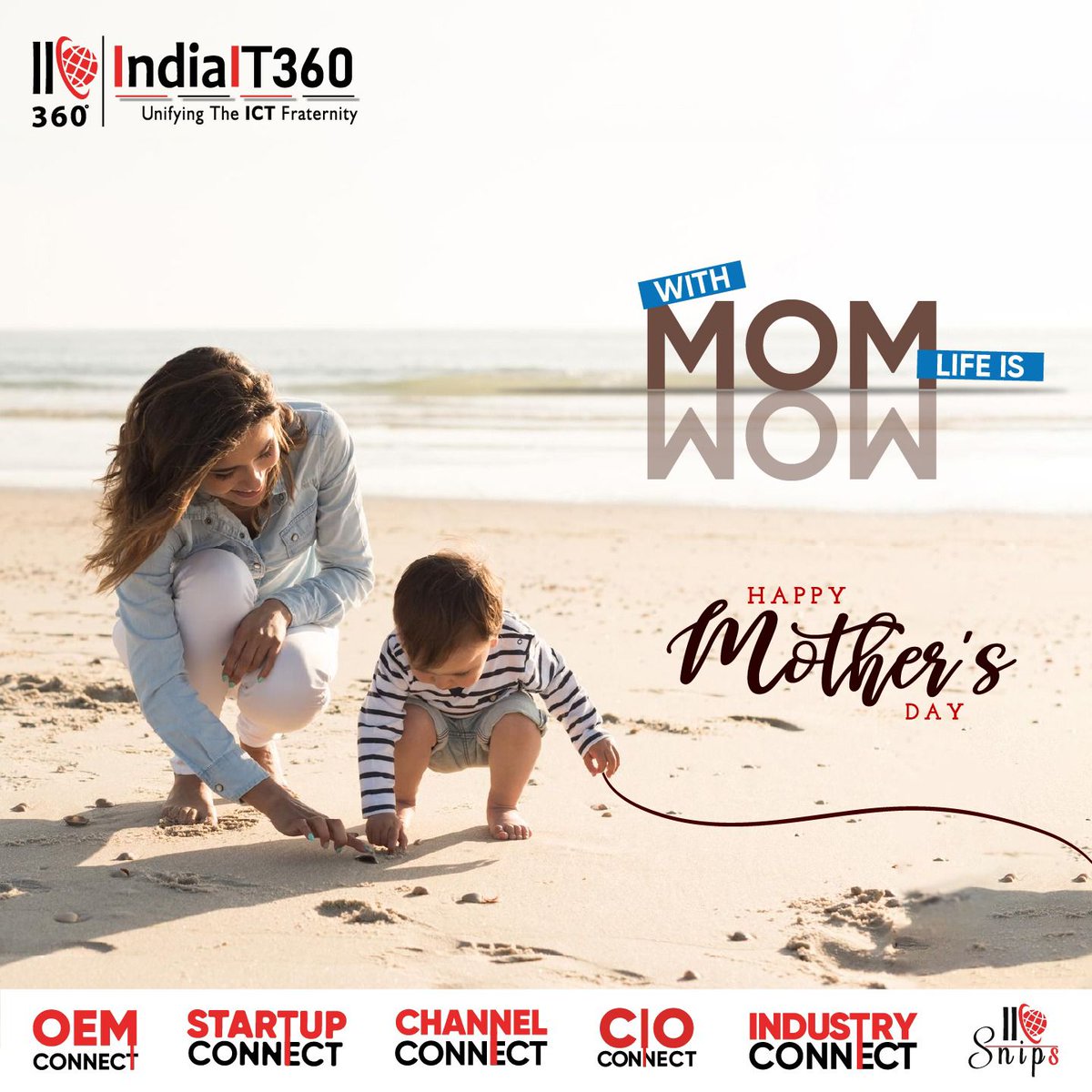 'A mother is she who can take the place of all others but whose place no one else can take.' - Cardinal Mermillod.
IndiaIT360 wishes our all-time great supporters a very Happy Mother's Day.
#MothersDay #MomLove  #Gratitude #LoveYouMom #BestMomEver #MomLife  #IndiaIT360