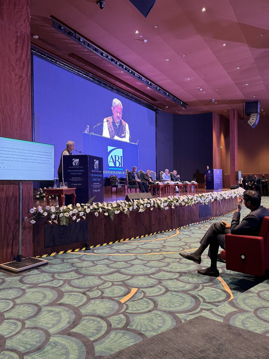 pandeymohitt's tweet photo. Like ‘Make in India’, now “Arbitrate in India”.  EAM Dr S. Jaishankar’s remark at the launch of the Arbitration Bar of India.  @DrSJaishankar https://t.co/YXnMruKrl8