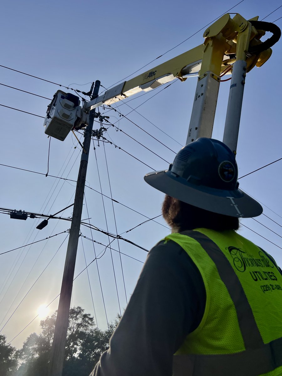 Electric crews are making progress toward 75% restoration of customers by 8 p.m. today, May 11, and 90% by 8 p.m. Sunday, May 12.