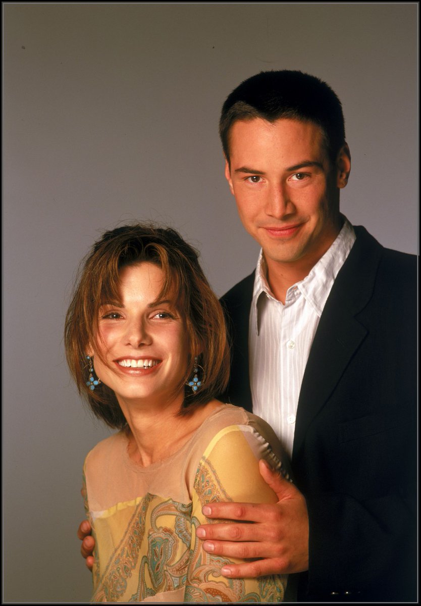 Keanu Reeves and Sandra Bullock 
1994 Promo 'Speed' 
Video youtu.be/ev9aT2Ma9nY