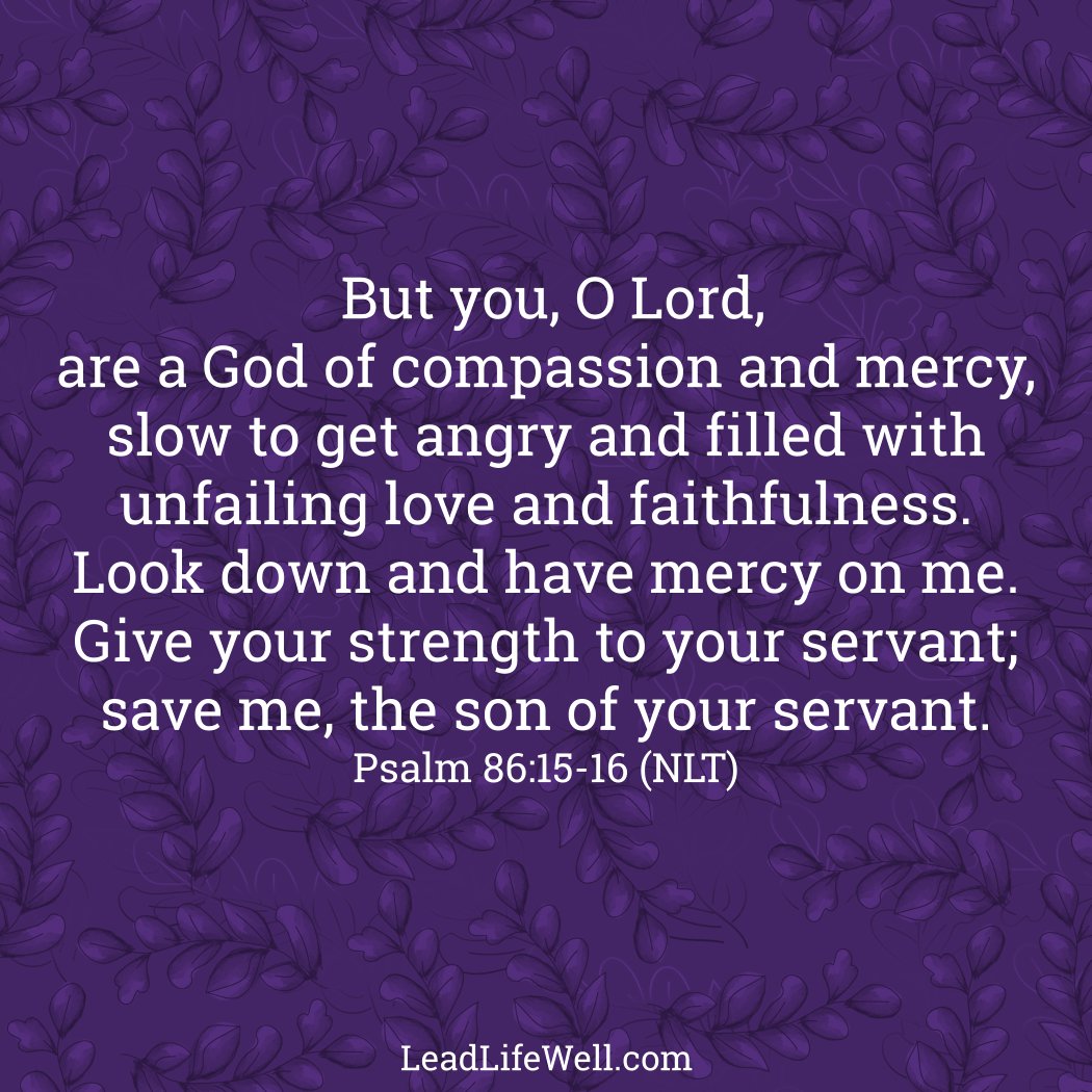 I am so thankful that God is a compassionate and merciful God! Unlike so many, He is slow to get angry and so very full of love! #trustGod 🙏💜🙏