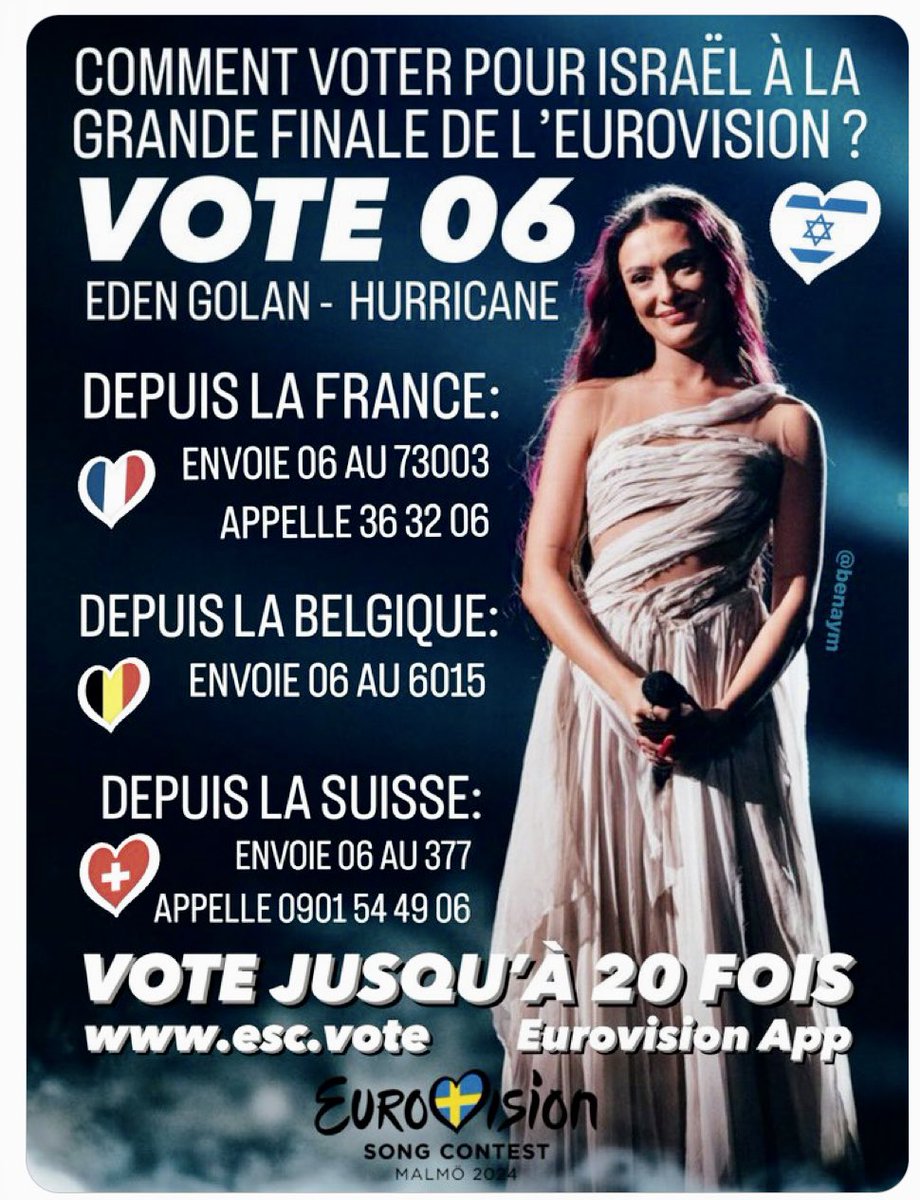 @NaomiHalll Ce soir on #Vote06 #EdenGolanToWin