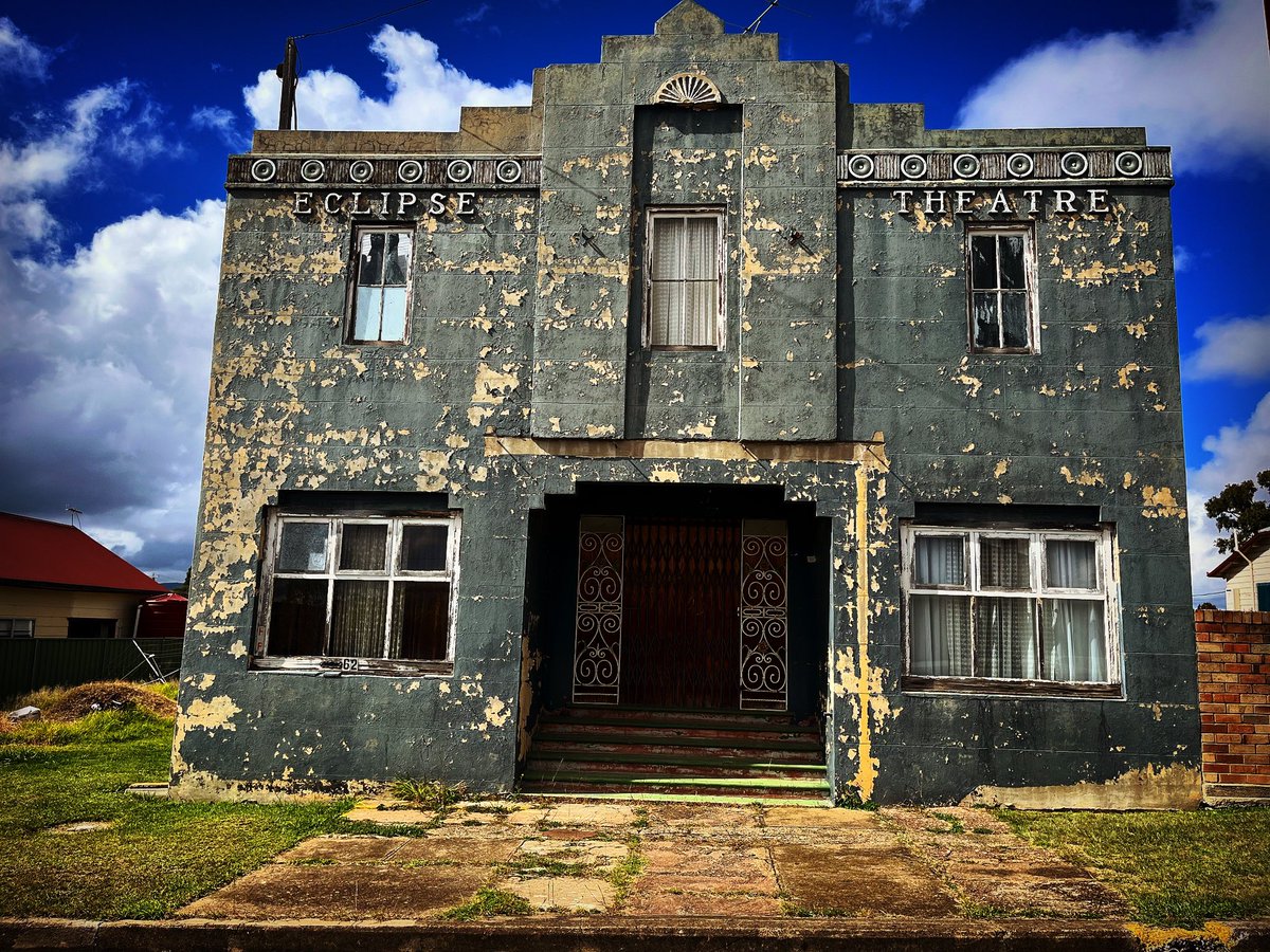 My father being a retired fireman, has me always checking out fire stations in country towns. This cute and dramatic station is in Glen Innes, and the stunning old rustic Eclipse Theatre in Deepwater, New South Wales.