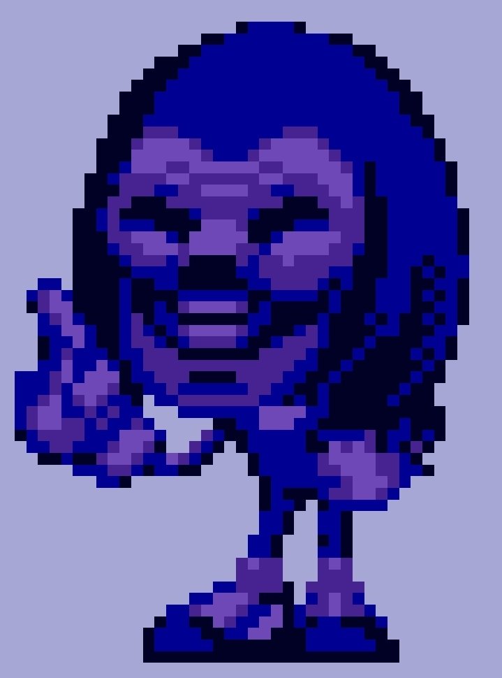 'Behind a rough exterior, a playful smile glows like a milky moon offering hospitality and fun, and fun is infinite.'

An original sprite of Majin Knuckles.

#SonicTheHedeghog #sonicexe #majinsonic