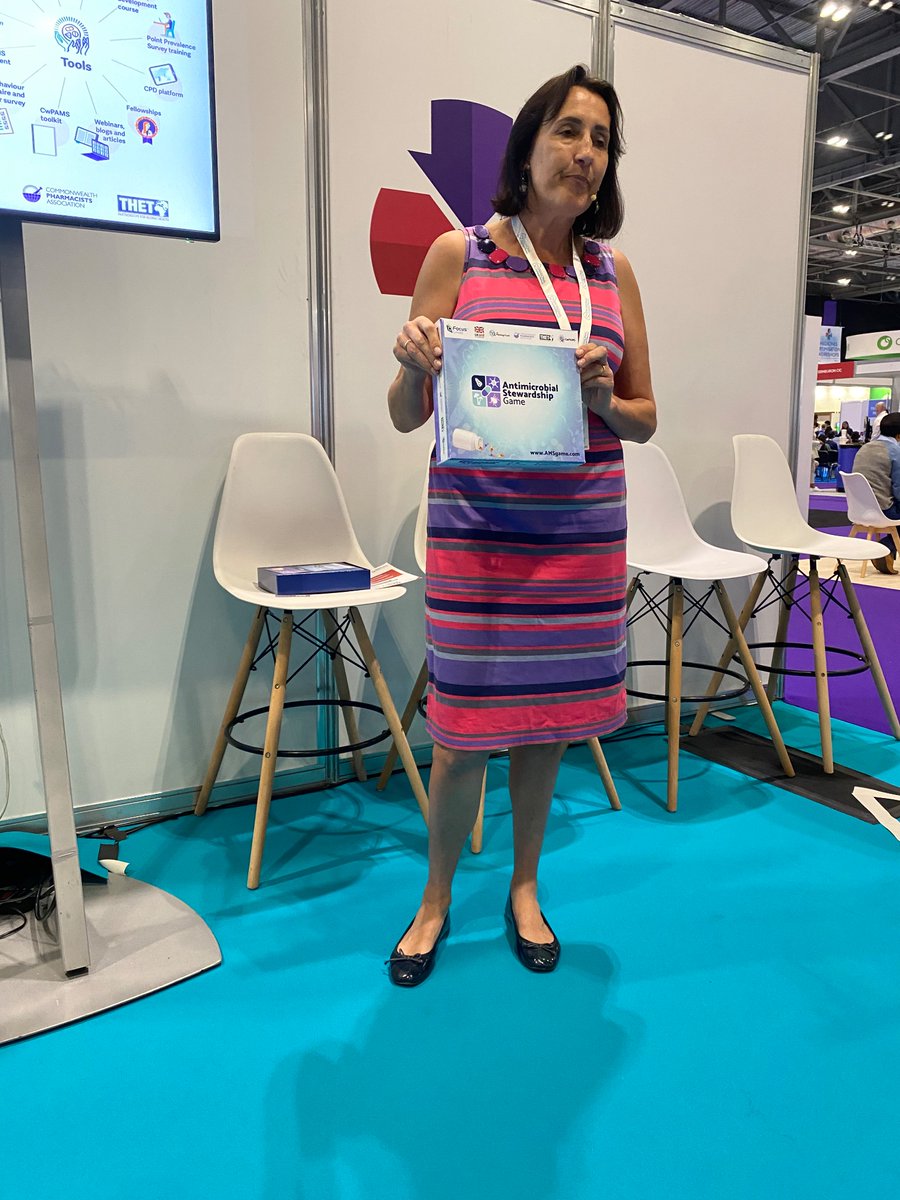 Sarah Cavanagh pharmacist in public health sharing her experience on the CwPAMS project on the global threat of AMR working with @NHSE &amp; the Commonwealth Pharmacy Association- &amp; there’s an app &amp; a game!