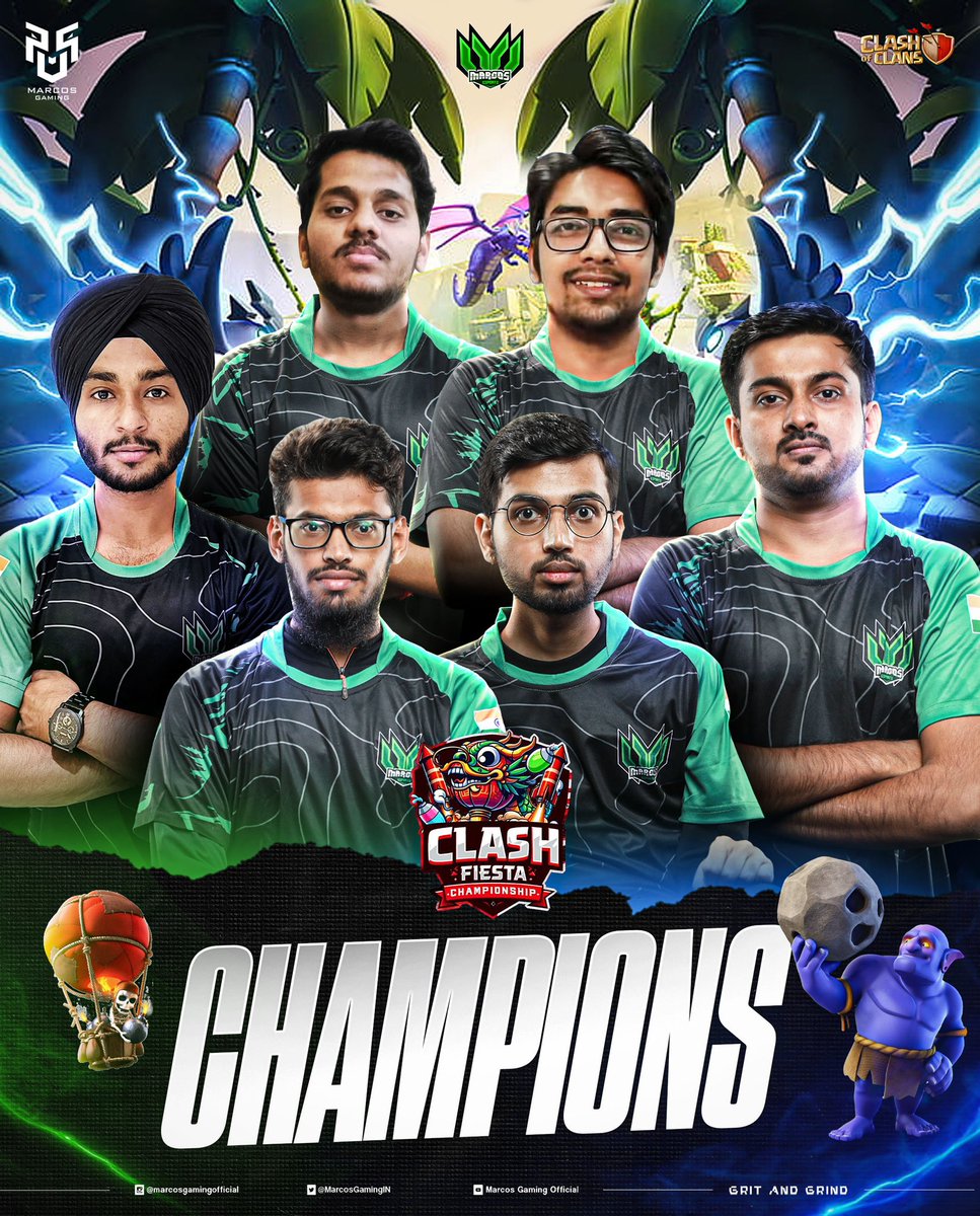 Champion of Clash Fiesta Tournament. 🔥
Thanks for the event <a href="/belbuxyfamily/">Belbuxy Family</a> ❤️❤️

#MarcosEsports #MG #ClashOfClans