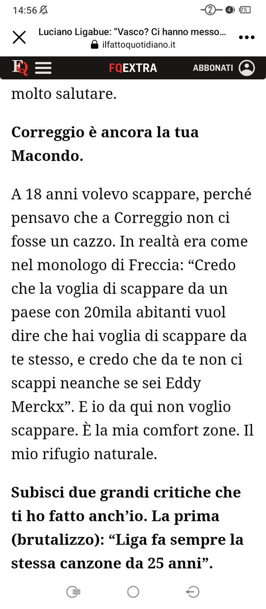 StefaniaCamma13's tweet photo. Liga da una recente intervista...
#ligabue #credo #scappare https://t.co/7I1HI7Q8q3