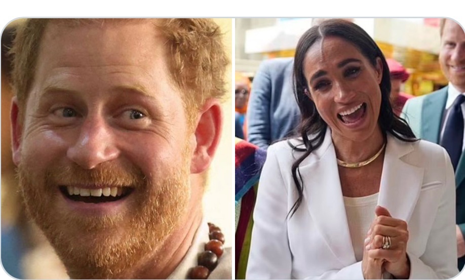 They both look so rough & out of it🤦‍♀️H&M handlers need to send them to rehab ASAP. It’s obvious they’re on something. Harry only has enablers surrounding him SMH!
#HarryandMeghanAreAJoke 
#FOHarryandMeghan
#NigeriaGotMarkled
#DumbPrinceAndHisStupidWife