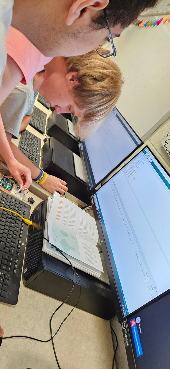 Engineering students are ending the year with hands-on electrical lessons on how to build circuits, coding a micro controller, and soldering. Never a dull moment in STEM. <a href="/CVHS_CTAE/">CVHS Career Tech</a> <a href="/CherokeeSchools/">Cherokee Co. Schools</a>