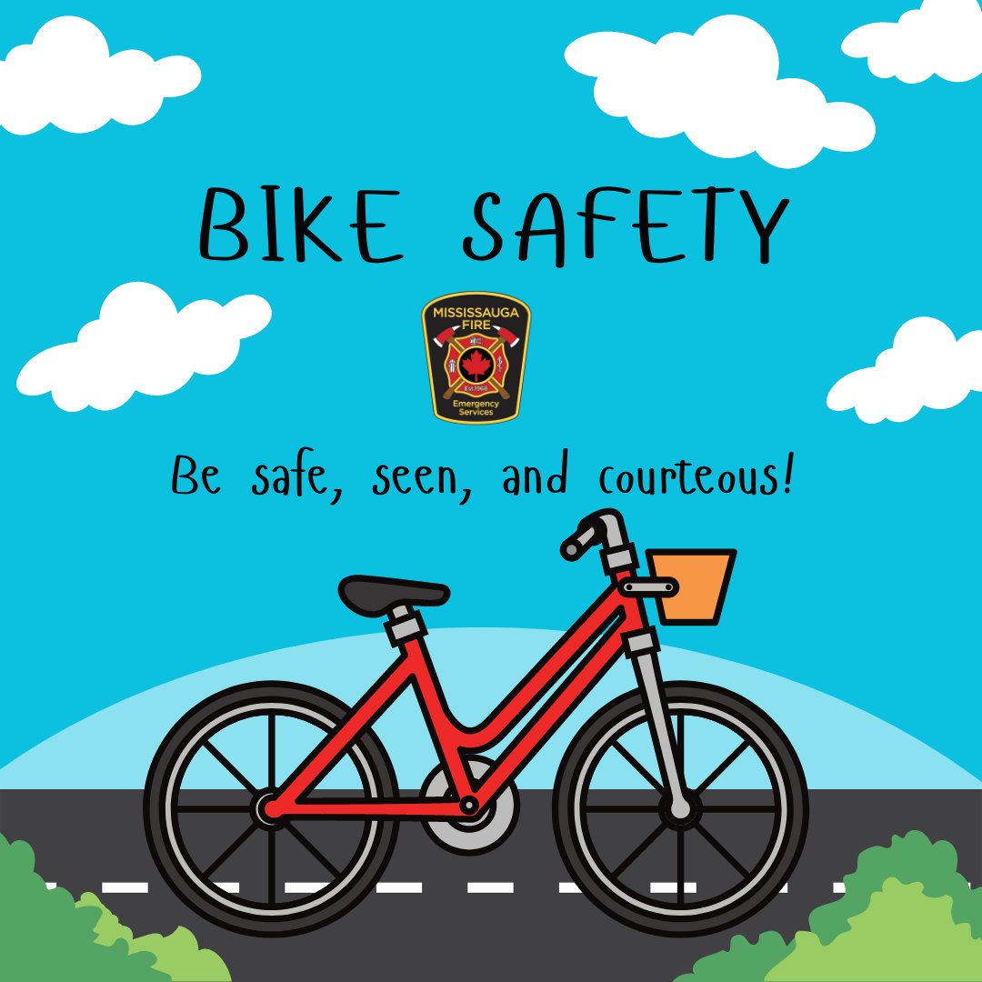 Remember the importance of bike safety. Wear a helmet, obey traffic lights/signs, ride on the right side of the road, use hand signals, and dismount when crossing the street.