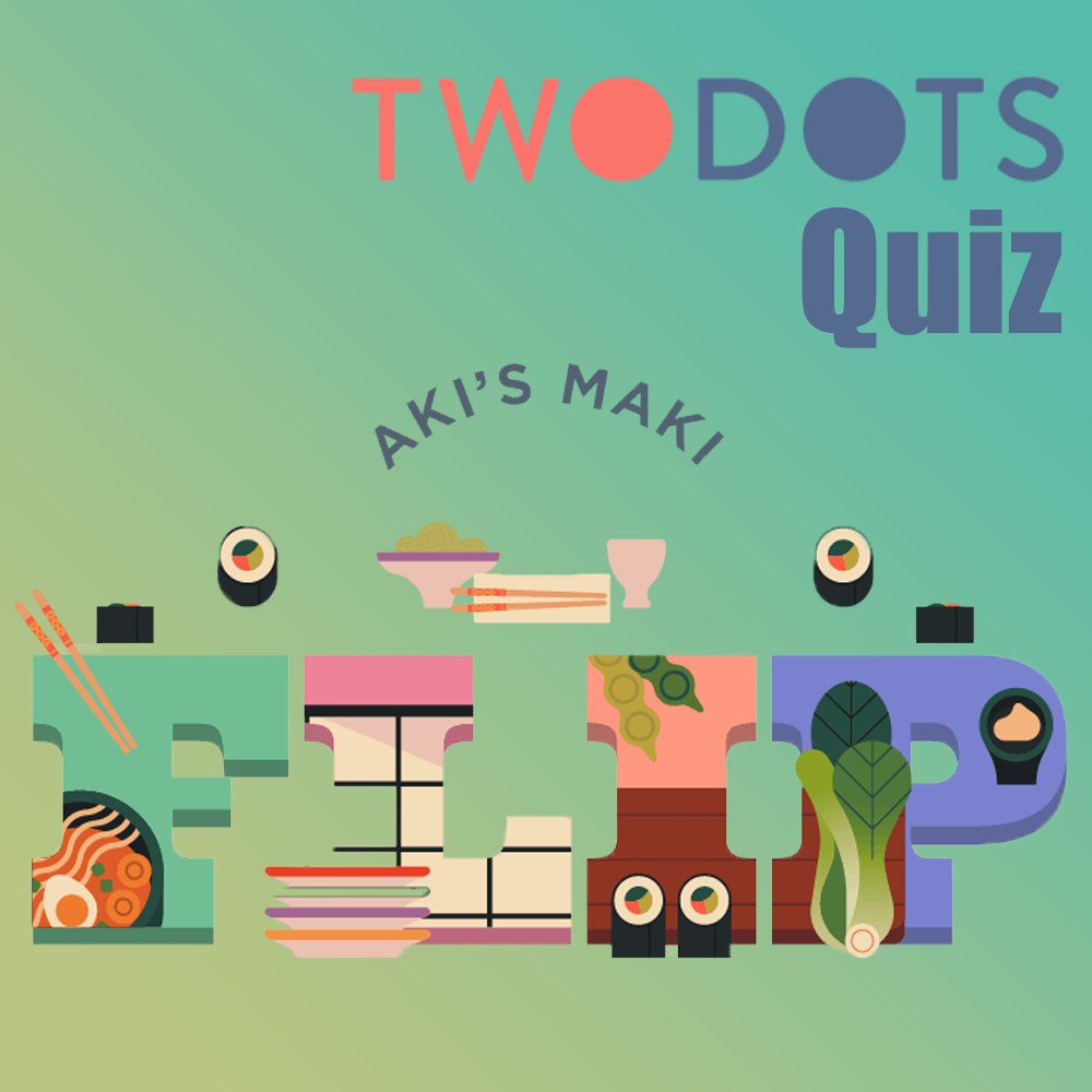 TwoDots's tweet photo. This week’s Flip Rewind’s main character is Aki.
Aki loves fresh Makis and tasty Japanese food! 🍱 🍥 Can you guess who’s Aki? 🤔
a. A child 🧒
b. A cat 🐈
c. A bear 🐻
Check out Aki's Makis Flip Rewind and write your guess in the comments below! 😉
#TwoDots #TwoDotsFlip https://t.co/z5J4OGdTrA