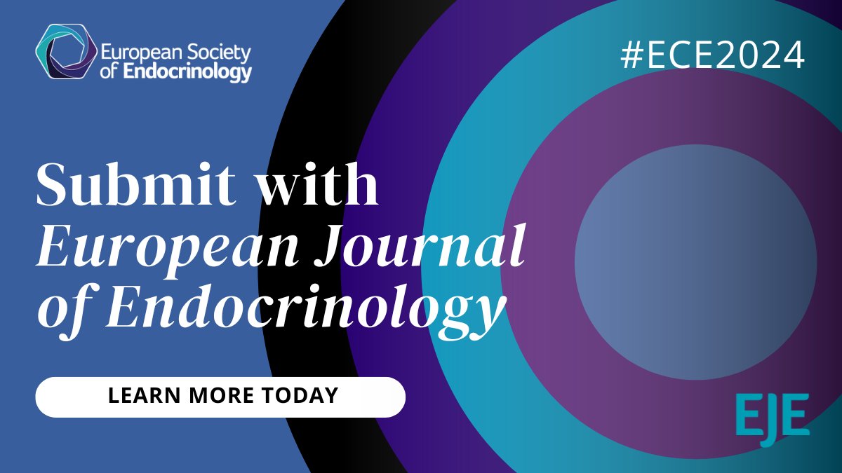Exciting news for endocrinologists! Join us at #ECE2024, the largest endocrine event in Europe, happening in Stockholm from 11-14 May 2024. While you're there, discover why you should publish your research with @EJEndo. Learn more: oxford.ly/4bdlC44 @ESEndocrinology