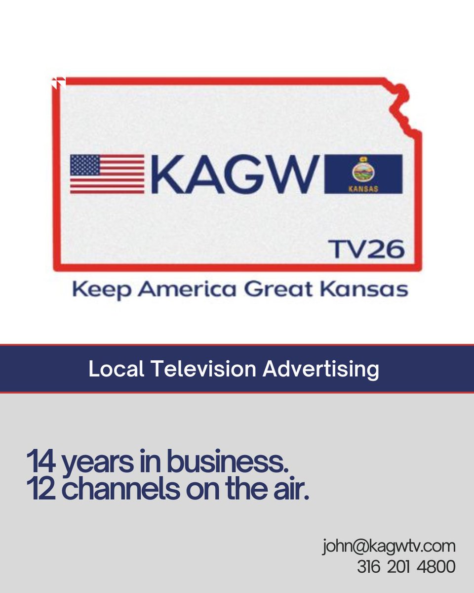 Local television advertising can be a powerful tool for businesses to reach their target audience in a specific geographical area. With 12 channels on the air, KAGW ~ TV26 local businesses can benefit from local television advertising. #TradebankMember #WichitaAdvertising