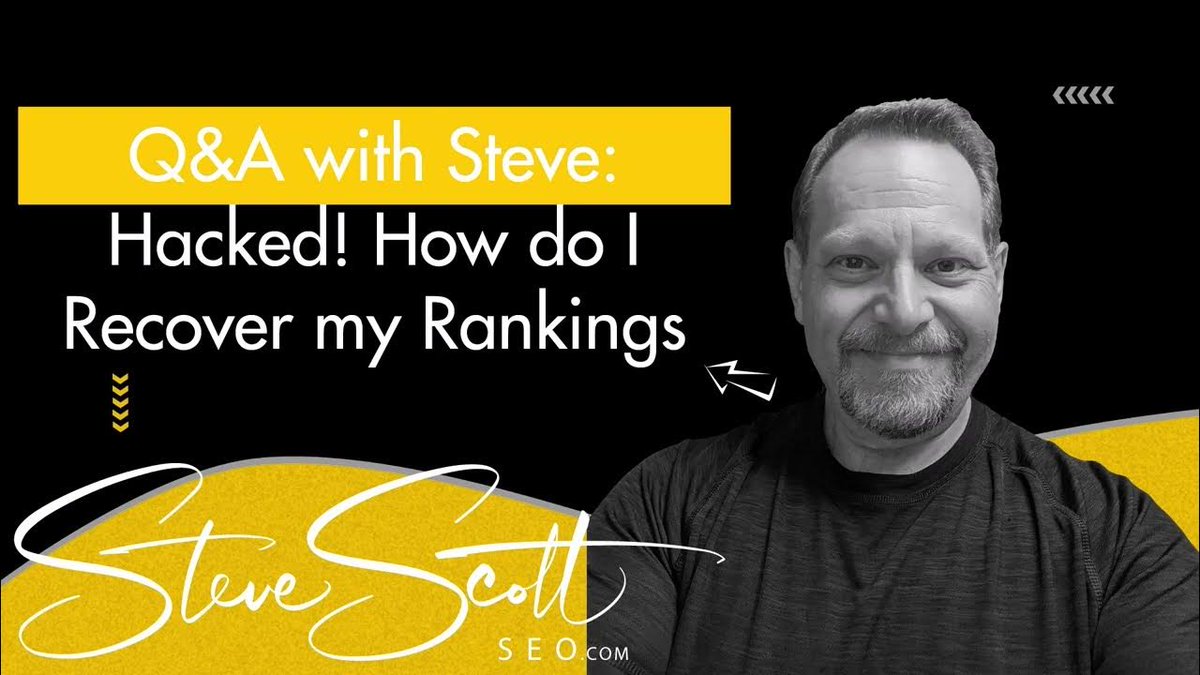 #SEO Q&A: My #Wordpress site was hacked. How do I recover my rankings? youtu.be/VS9-2y6gp7Y  
 A Wordpress plugin, bulk page creator, was installed on a client's website adding over 10,000 pages in two days directed to other e-commerce sites. 
#SteveScottSEO #SEOTraining