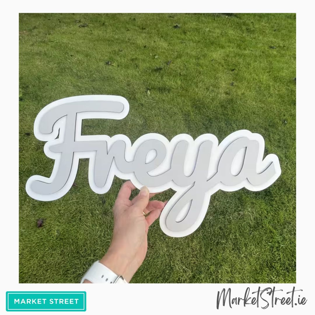 Double-layer wooden name signs for yourself or as a gift. 
marketstreet.ie/layered-name-s… 

#marketstreetie #handmadegifts #uniquegifts #shoplocal #smallbusiness