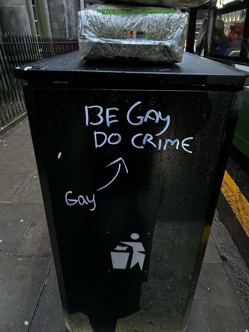 Be Gay Do Crime spotted in Edinburgh, Scotland