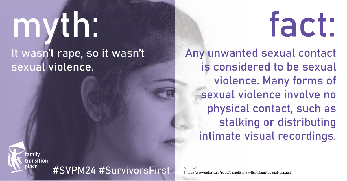 Myth or Fact?

Examine your assumptions. Understand the difference.

Find out more: bit.ly/4byajnh

#SVPM24 #SurvivorsFirst #endVAW #DrawtheLine