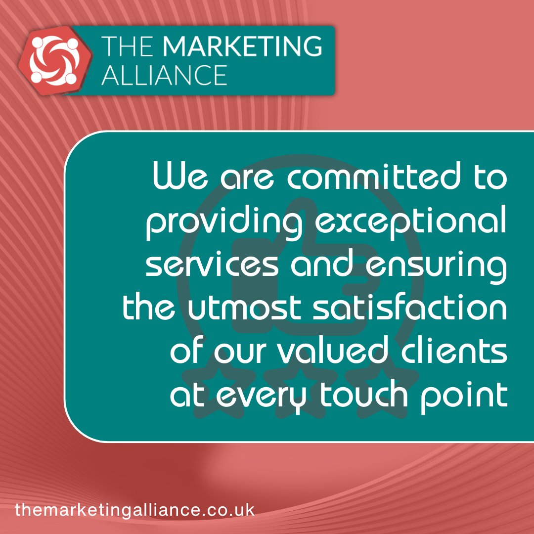 We are committed to providing exceptional services and ensuring the utmost satisfaction of our valued clients at every touch point. 
We understand that our success depends on your positive experience: ow.ly/cPBa50RBbLq #marketing #clientsatisfaction #businessservices