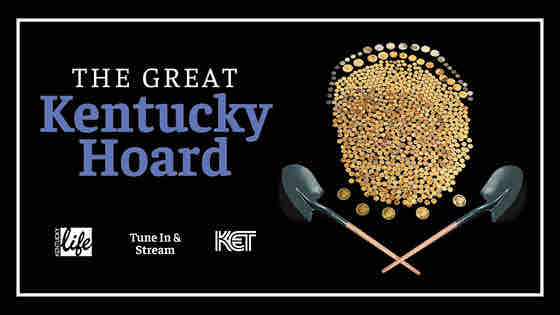KET's tweet photo. Tonight at 8/7, on a special Kentucky Life, find out how more than 3 million dollars in Civil War-era gold coins were found in a Kentucky farm field. For the first time, hear insights from the farmer who discovered them in what is now known as The Great Kentucky Hoard. https://t.co/iyqDKflp2g