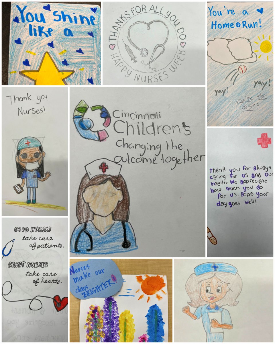 As #NursesWeek comes to a close, thanks for joining us to cheer on our nurses during a special week of recognition! Special kudos to the many schools &amp; community groups who took time to make cards to honor all the nurses who go above &amp; beyond to provide exceptional patient care.
