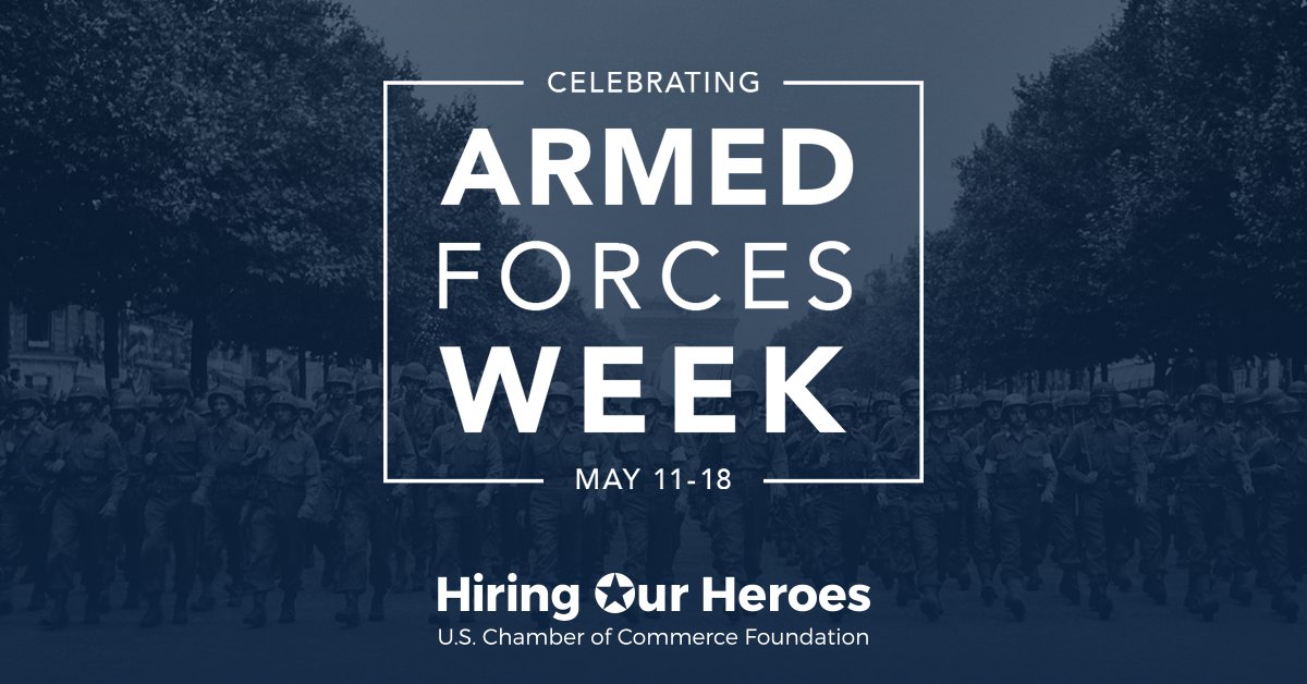 As we celebrate #ArmedForcesWeek, we salute the bravery and sacrifice of our nation's military. 🇺🇸

If your transition to civilian life is 20 days or 20 years away, we'll be here to support you on your journey to meaningful post-service employment.