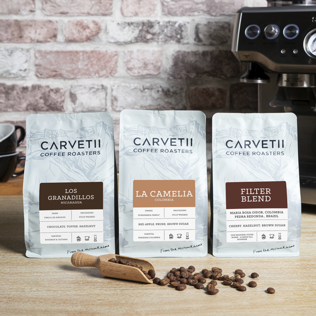 If you're not sure which coffee to choose, then our Filter Selection is perfect! Featuring one of each of our current filter coffees, it makes an ideal gift too!

carvetiicoffee.co.uk/products/the-f…

#coffee #coffeegift #coffeeculture #coffeeroaster #coffeebeans #filtercoffee #lovecoffee