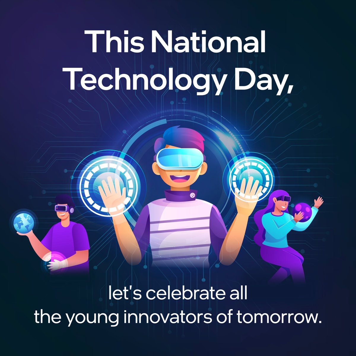 On #NationalTechnologyDay, we reiterate our commitment in bridging the digital skills gap to ignite young minds to innovate. The #AI4Youth program equips them with #AIskills, enabling them to create social impact solutions, and paving way for a #Sustainable and an #AIready future