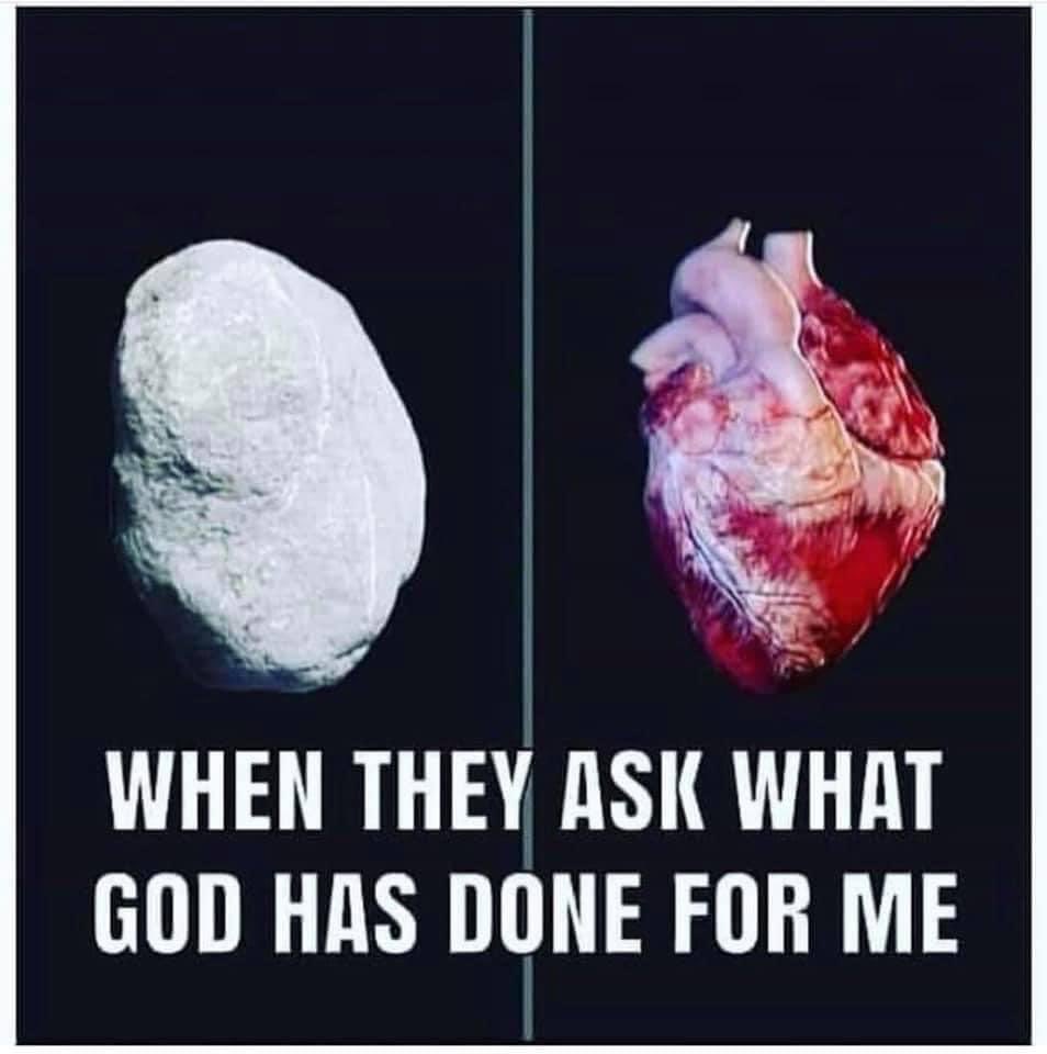 “A new heart also will I give you, and a new spirit will I put within you: and I will take away the stony heart out of your flesh, and I will give you an heart of flesh.”

Ezekiel 36:26