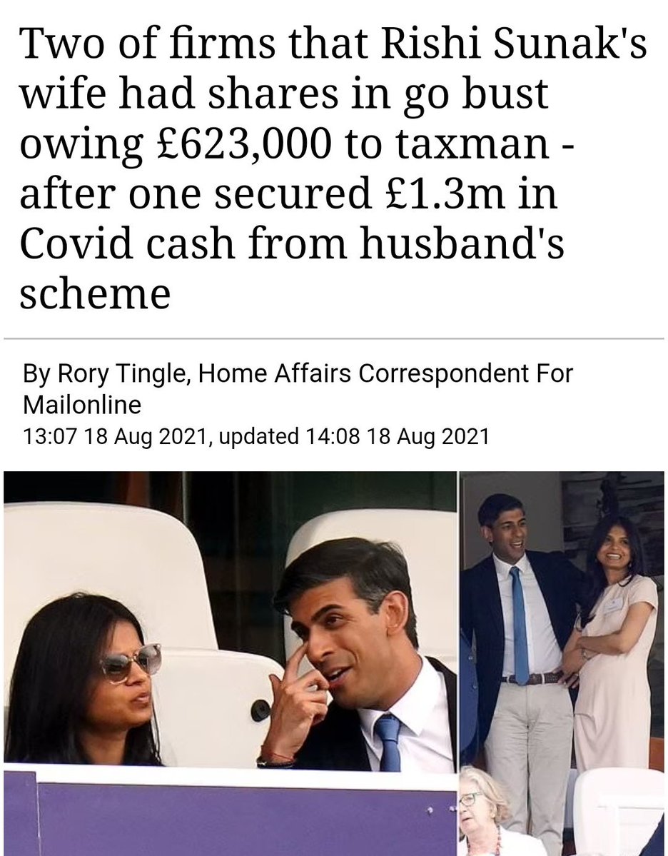 @lewis_goodall The Times profiling the PM's wife. We are not allowed to ask questions about her finances because 'she's a private person & not a politician'. Unlike the rest of us who declare our income & pay tax. Because OUR money is their money, & their money is also theirs. #ToryCorruption