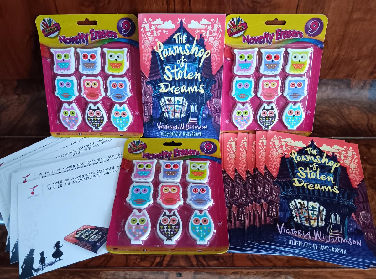 The Pawnshop of Stolen Dreams is celebrating its 1st birthday! I have a signed copy to give away along with a class set of 'glimmer-gowk' (owl!) erasers & personalised signed postcards. Repost & follow by 10pm Sat 18th to be in with a winning chance. @TinyTreeBooks @AUK_News
