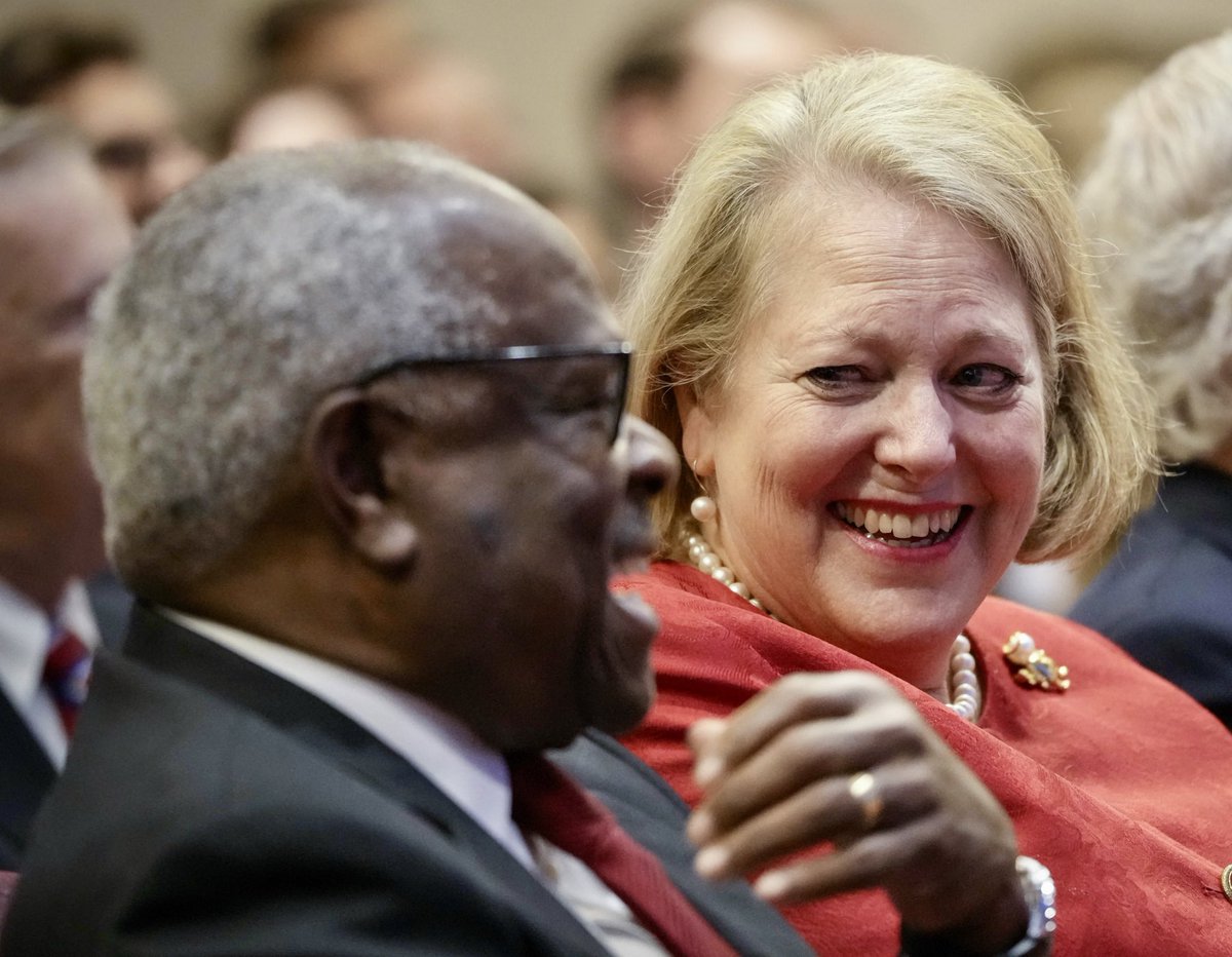 Supreme Court Justice Clarence Thomas: “What you are going to find, especially in Washington, is that people are going to pride themselves on being awful.” Presumably he’s talking about himself and his wife.