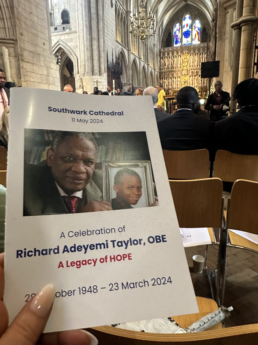 lizmead867's tweet photo. ‘Hope has 2 daughters courage &amp; anger &amp; a son @TaylorOBE who is hope’
Beautiful words at The Celebration of Richard Taylor OBEs life and achievements in the wake of tragedy. A privilege to be at Southwark Cathedral with the @HopeCollective2 team and so many making a difference 💙 https://t.co/TZ7IxjHQ3E