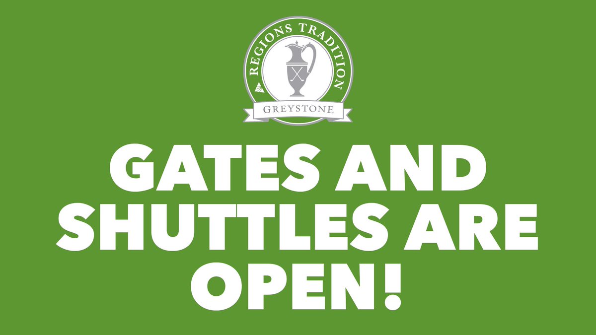 GATES & SHUTTLES ARE OPEN! ⛳️🎉 Head out to @greystonegcc for a beautiful day on the golf course! ☀️ If you don't have tickets, secure them now! ⬇️ 🎟️ ow.ly/asvO50RB35o #RT24