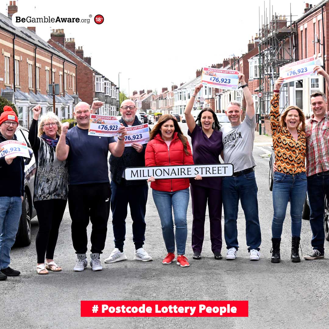 TFW you and your neighbours have just pocketed £1 MILLION! 🤩 Congrats to the #SouthShields neighbours who won £76,923 per ticket when their postcode was drawn as this week's #MillionaireStreet T&Cs apply