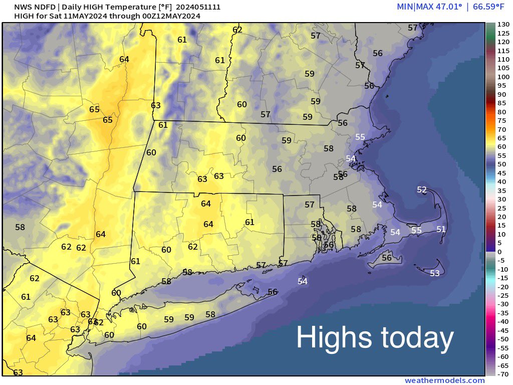 Yes…a rare treat this morning starting a weekend with sunshine for most and no rain. There’s a bit less sun this morning across SE areas. Of course we can’t finish the weekend this way…and we won’t even finish the day like this as clouds increase this afternoon. But most do…