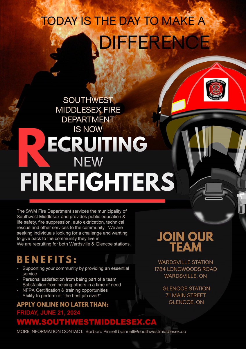 @SWMFireDept 
We're kicking off our 2024 Firefighter Recruitment today!
Looking for individuals with a passion to help others, protect their community and experience the #BestJobEver
Are you Ready to Make A Difference?
#ProudToProtect
Apply online today!